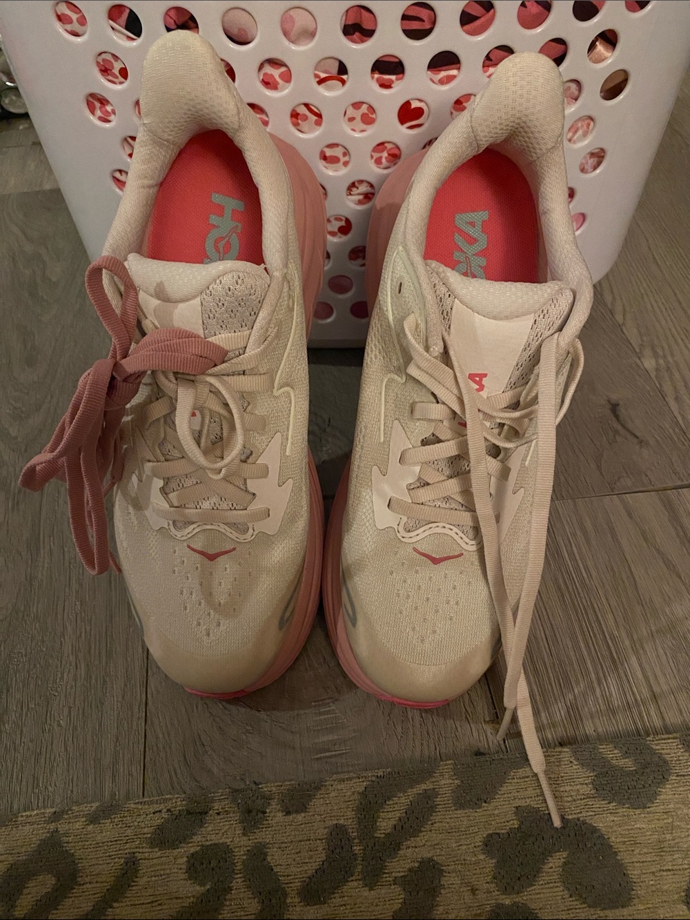 Youth Hoka Clifton 10 Pink/White